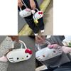Hello Kitty Bowling Bag For Girls With Embroidered Butterfly Knot Clutch For Daily Use