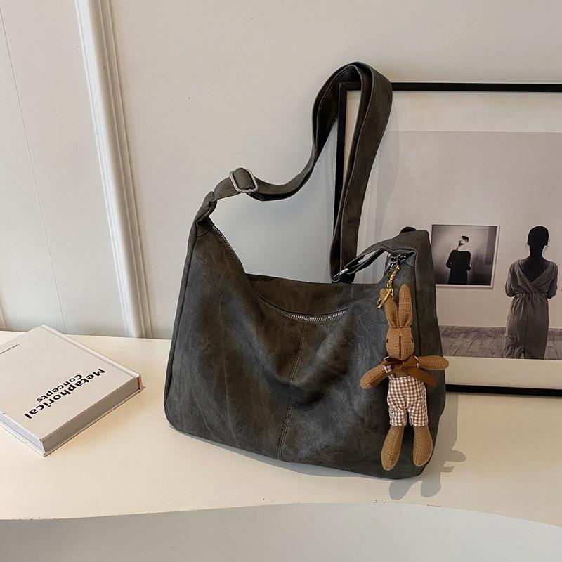 Сумка большой вместимости женская осень-зима 2025 новая модная нишевая дизайнерская на плечо сумка-мессенджер ретро женская сумка-тоут