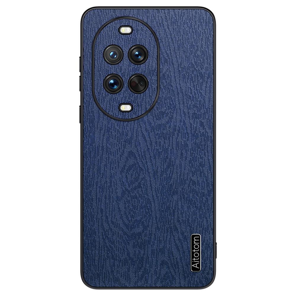 For Huawei nova 14 Pro 5G Case Wood Texture PU Leather Coated PC TPU Phone Cover