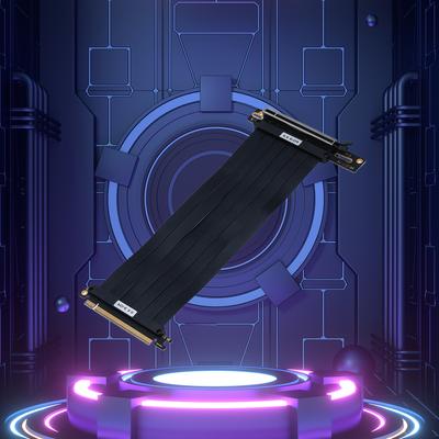 PCI-E Express 3.0 16X Удлинитель для видеокарты Экранированный Гибкий Кабель 90° Адаптер Крепление Gen 3 GPU Удлинительный Шнур Разъем