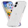 For iPhone 16 Case Glitter Bling PC+TPU+TPE Transparent Protective Phone Cover