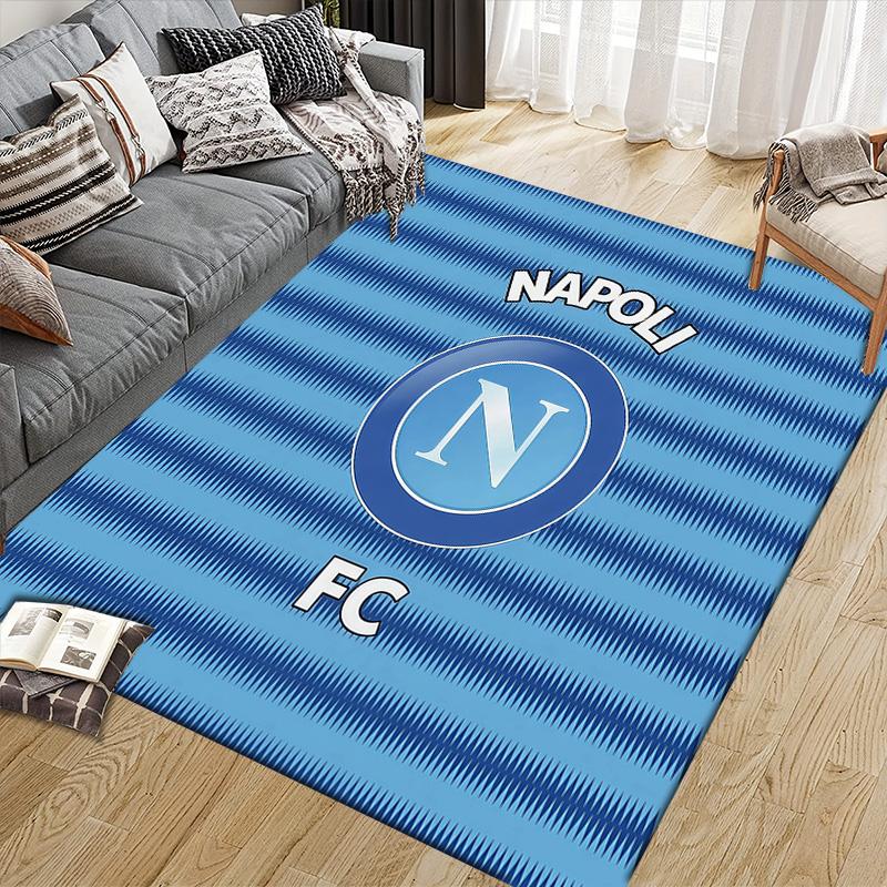 SSC Napoli Flannel Pattern Square Carpet,Area Rug,Carpet Rug for Living Room Bedroom Sofa Playroom Decor,Non-slip Floor Mat