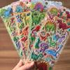 4 Sheets Dinosaur 3D Stickers - Colorful Dino Decals for Kids' Crafts, Notebooks & Room Decor BulingBulingStickers Store