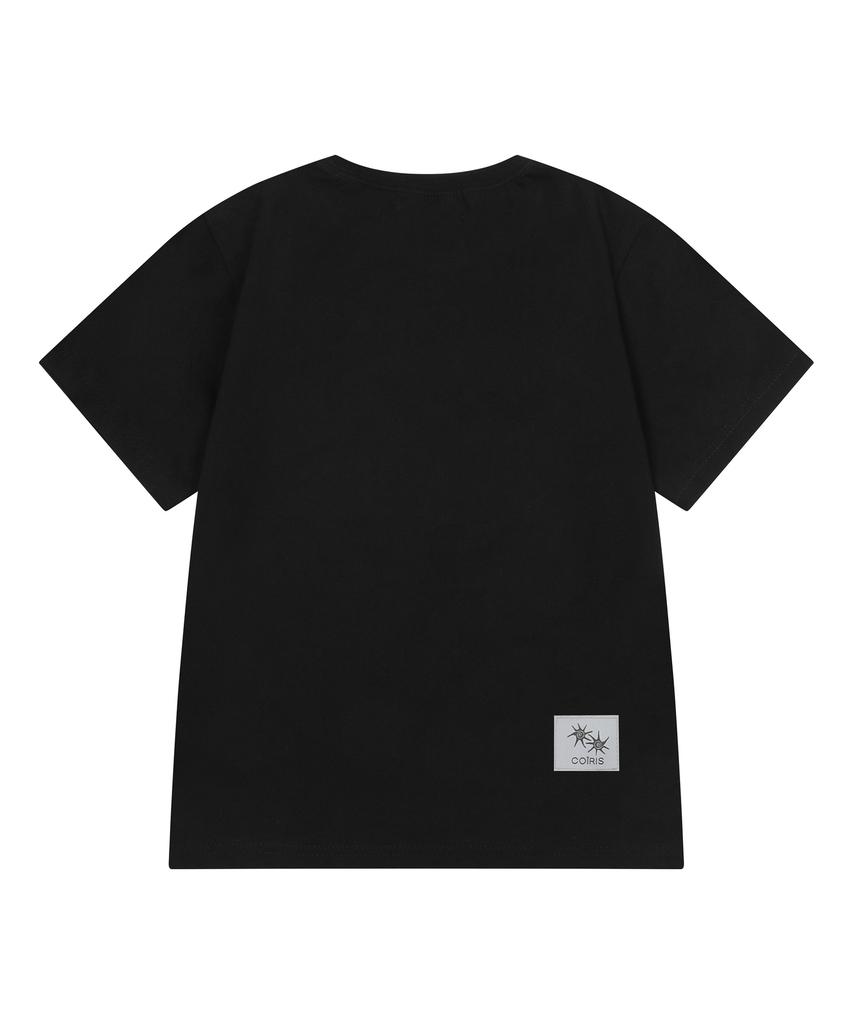 MUCENT X Koiris Ariel Side Leather Patch Short Sleeve T-Shirt (2 Colors)