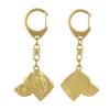 Vizsla, Hungarian Short-haired Pointer - Gilded Key Ring with Dog, Handbag Decoration, Luxury Accessory by Brand