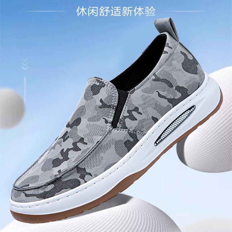 Men's shoes summer new camouflage breathable canvas shoes light lazy shoes comfortable versatile casual men's shoes