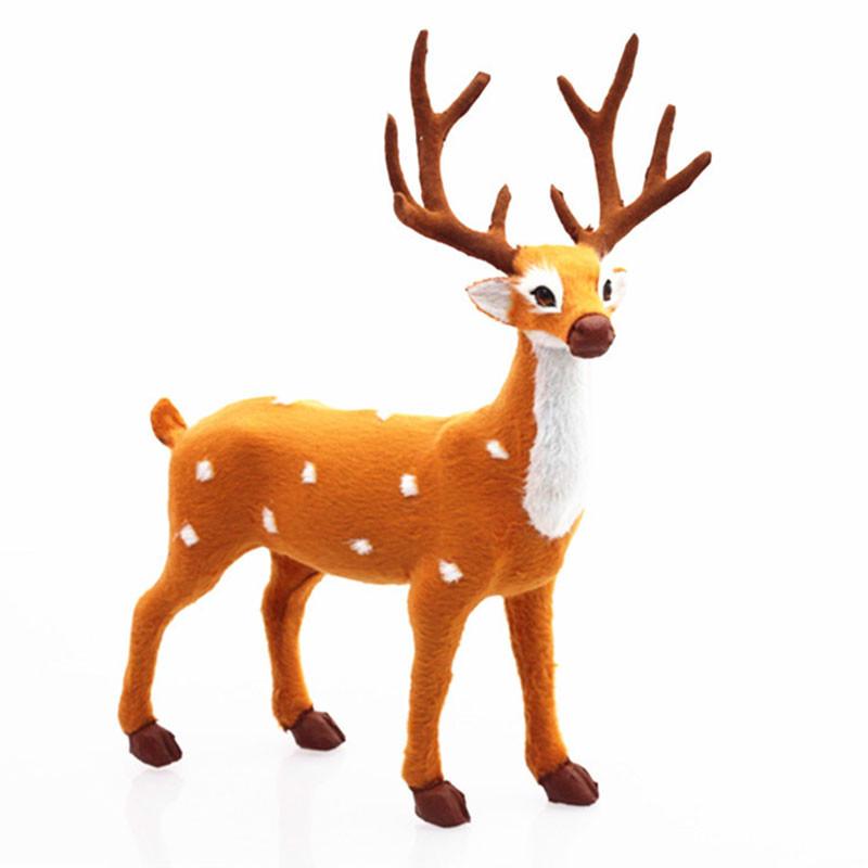 Gift Xmas Year 1pc Christmas Simulation Reindeer Reindeer New Elk Plush Doll