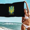 Флаг Украины Пляжное полотенце Цветные банные полотенца для девочки Микрофибра Быстросохнущее Без песка Пляж Йога Спа Тренажерный зал Бассейн