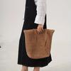 Zipper Beach Bag Bohemian Style Raffia Shoulder Bag Simple Weave Straw Tote Bag  Shopping
