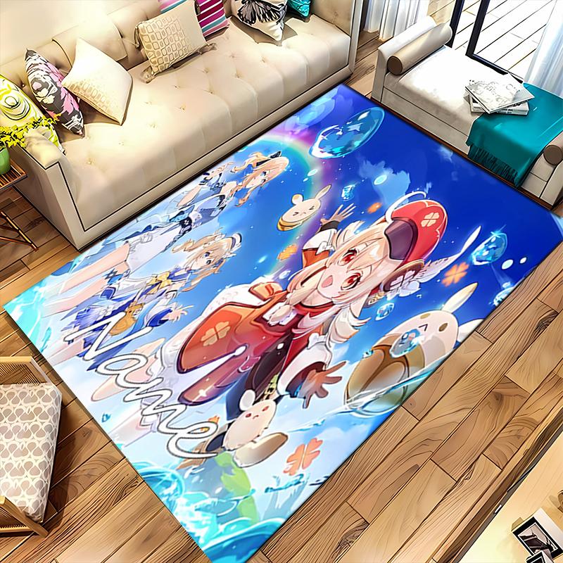 Custom personalization Genshin Impact characters Area Rug - Perfect For Kitchen, Bathroom,Laundry Room Decor Large Size Available,Gift All Seasons