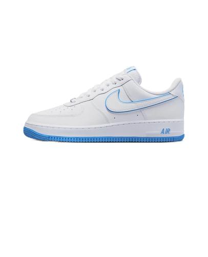 Nike Кроссовки Air Force 1 '07 Белый Университетский Синий AF1 DV0788-101