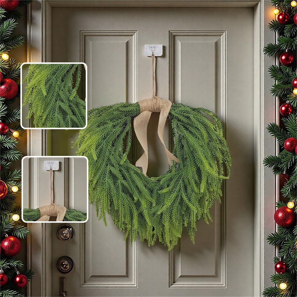 Simulation Heart-shaped Soft Rubber Ring Garland Pendant Christmas Holiday Outdoor Decoration