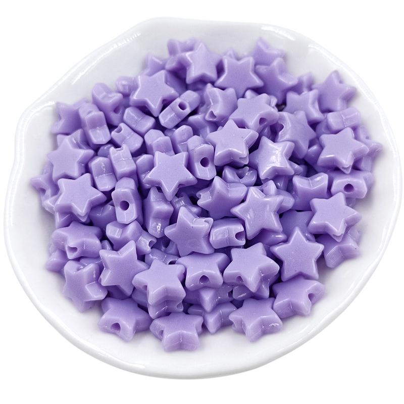 Главная Товары для вечеринок Браслет Ожерелье Макарон Цвет Кремовые Бусины Ювелирные Изделия Аксессуары DIY Материалы для Рукоделия 100 шт. Мода Пятиконечная Звезда