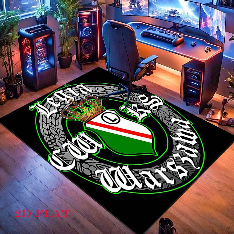 Постер Legia Warsaw Ковер для гостиной, спальни, дома, украшение для дивана, Нескользящий коврик для детских игр