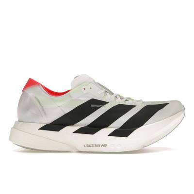 Adizero Adios Pro 4 белые черные мужские кроссовки Cloud-White Core-Black Silver-Metallic JR1094