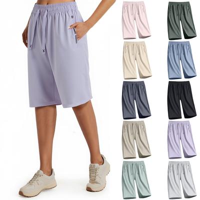 Женские ультраэластичные дышащие повседневные брюки прямого покроя быстросохнущие летние брюки