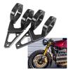 For BMW K Series K100 K75 42MM-43MM Motorcycle Headlight Mount Bracket Cafe Racer Front Fork Tubes Mount Round Aluminum Black
