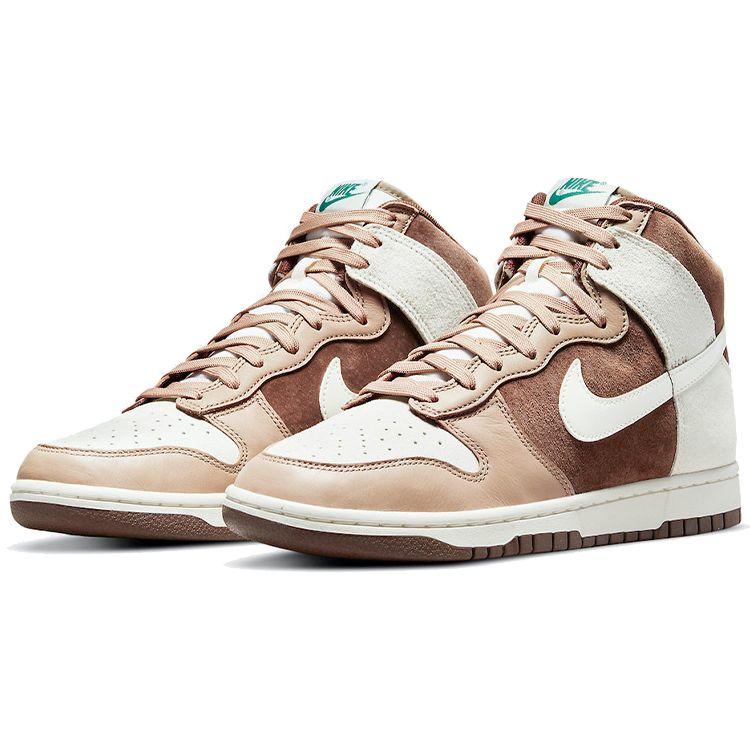 Nike Кроссовки Dunk High Light Chocolate Унисекс Коричневый Парус Хаки DH5348-100