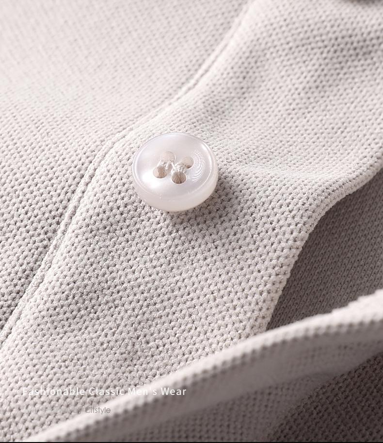 Men's Breathable Machine Washable Summer Polo Shirt with Dry Collar