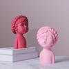Скандинавский стиль, украшение-персонаж 'Девочка с ртом-пухляш', креативное полимерное ремесленное украшение для винного шкафа в гостиной
