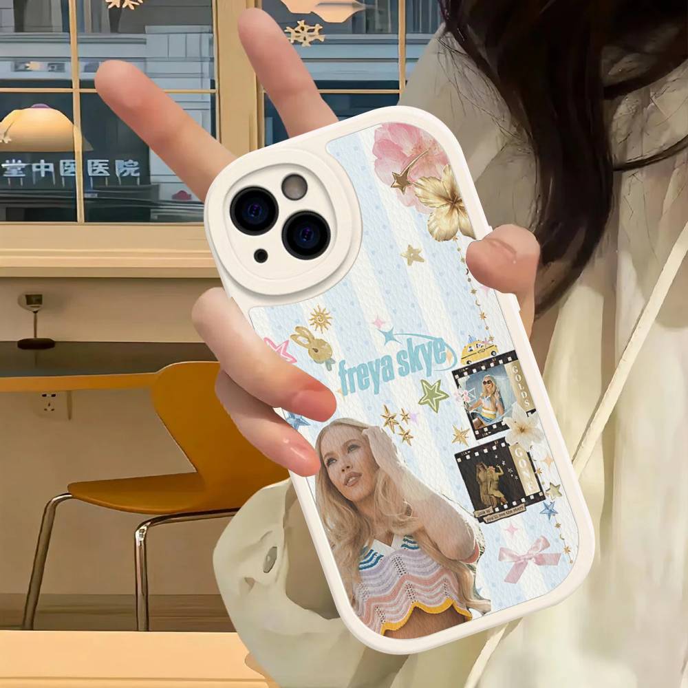 Чехол для телефона Singer F-Freya Skye для iPhone 16 15 14 11 12 13 Pro Max Plus Задняя часть из кожи