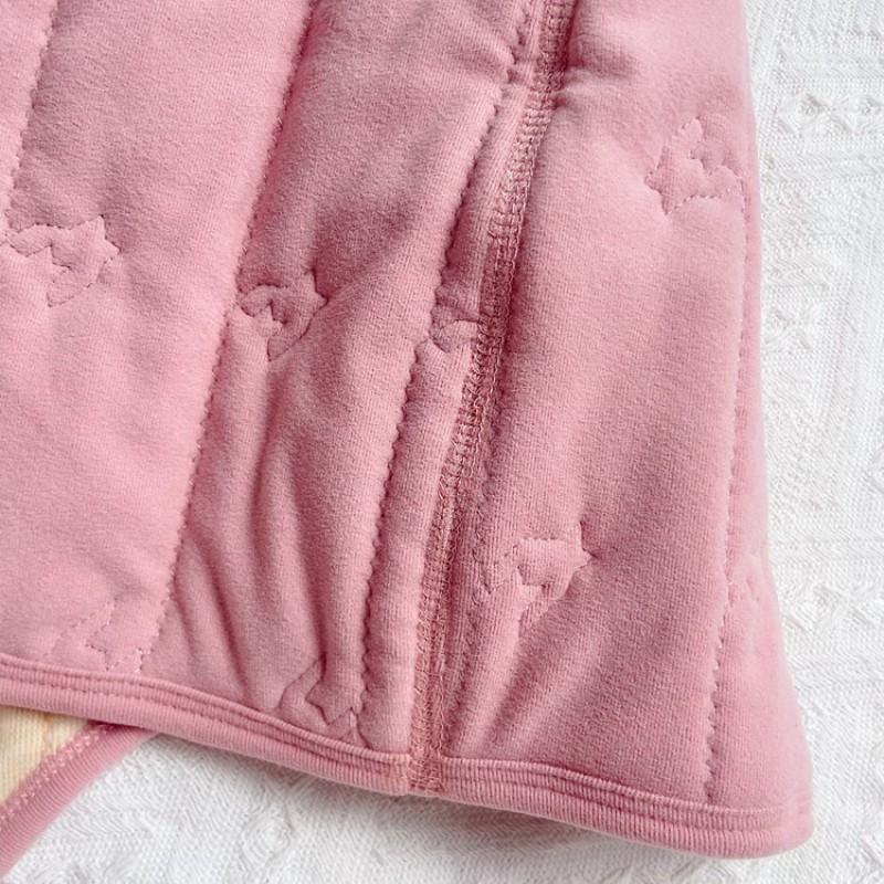 Thickened Cotton Sleep Sack Babies Toddlers Winter Warm Sleeveless Wearable Blanket With Wool Silk Blend Lining