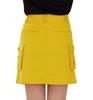 7555 MUS Задний карман Стрейч Карго Размеры Del Sol Golf Юбка большого размера, Горчичный, M-3L, Гольф, Женская одежда, (M)