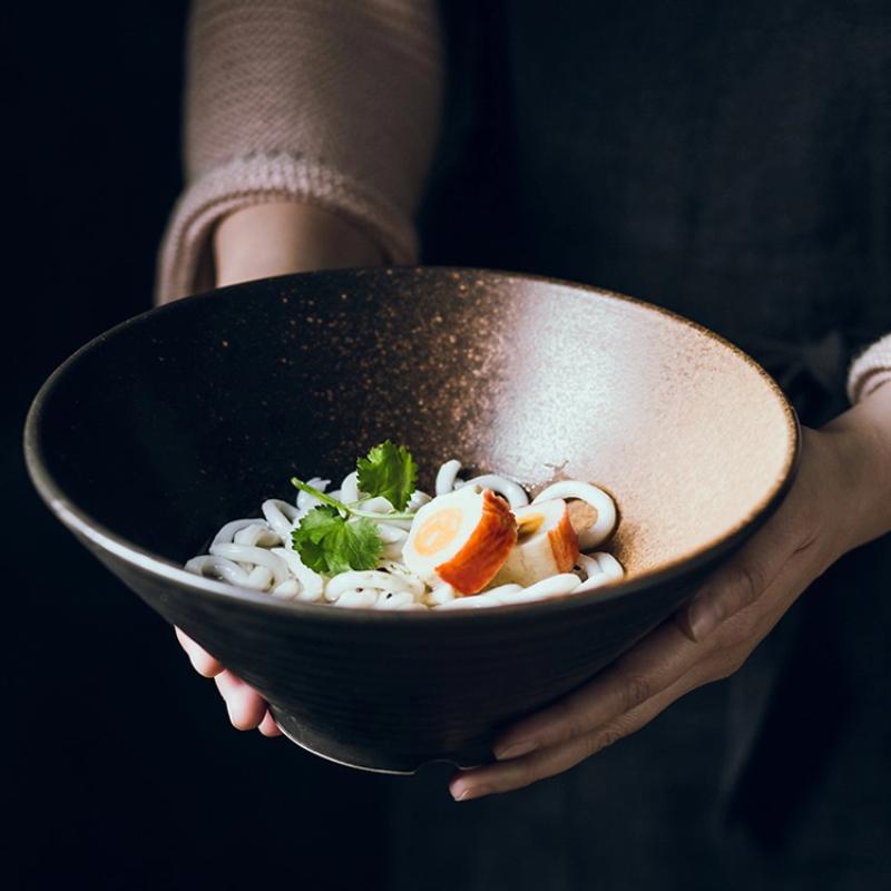 Японская керамическая миска для рамена – Креативная суповая миска для дома или ресторана