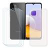 Protective Case - FZ - Samsung Galaxy A22 5G - Translucent - TPU - 4 Tempered Glasses Included