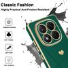 Coque pour Xiaomi Redmi Note 15 Pro 5G, Silicone Motif Cœur Antichoc Slim - Vert Nuit