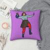 Cmat Lyric Portrait Square Pillowcase Polyester Linen Velvet Printed Zip Decorative Pillow Case Car Cushion Cover