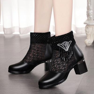 Стразы Сетка Полые Дышащие Со Средним Каблуком Женские Сандалии Распродажа 2025 Роскошные Летние Предложения Удобная Женская Обувь