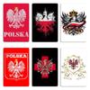 Польша Polska Орел Флаг G Металлическая табличка Создать Паб Таблички Паб Гараж Polska Орел Флаг Жестяная табличка Постер