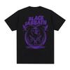 Black Sabbath 1968-2025 Фиолетовый Жнец Винтажная Футболка Хэви-метал, Унисекс Футболка для Фанатов Рока Уличная Одежда, Повседневная Футболка с Коротким Рукавом 100% Хлопок