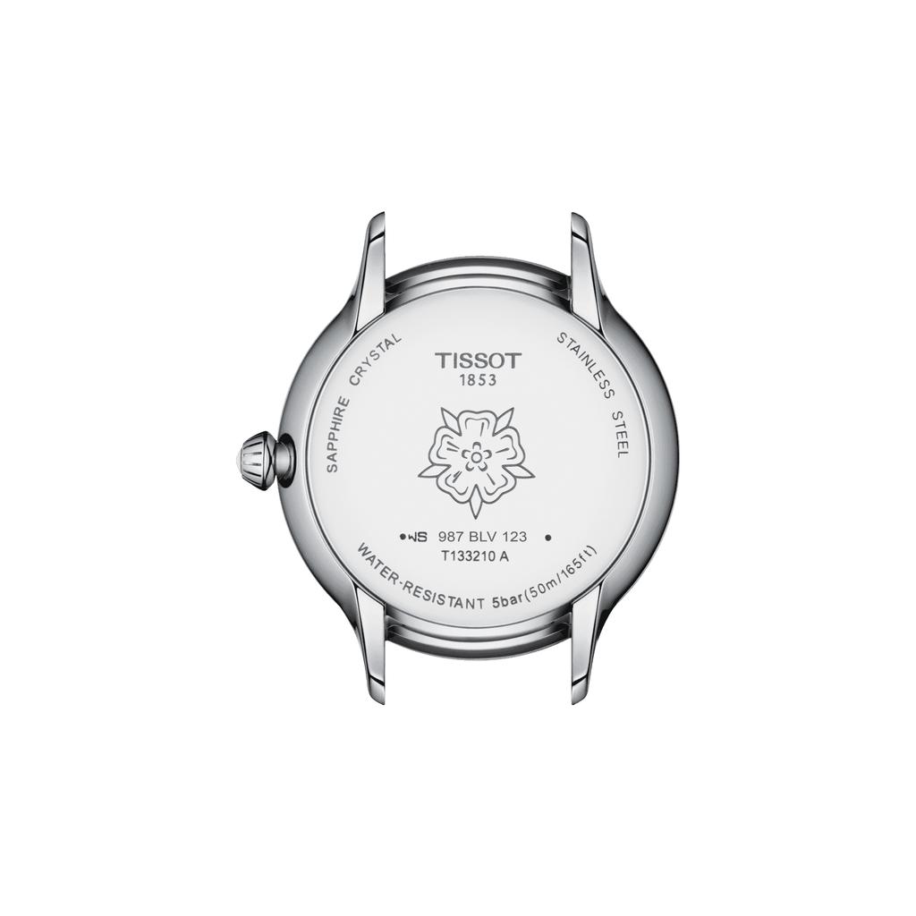 Tissot Старые Часы Кожаный Ремешок белый перламутровый Циферблат Мужские Модные Часы T133.210.16.116.00