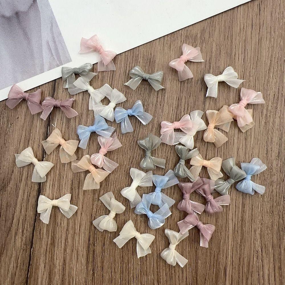 10 шт. Шармы Жемчужная пряжа Бант Красочный бант Головные уборы Украшения Аксессуары для чехла телефона