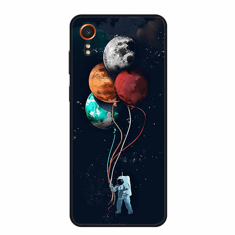 For Samsung Galaxy Xcover7 Case Black Silicone Soft Back Cover Case For Samsung Xcover 7 Phone Case Cover X Cover 7 6.6" Funda