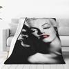 Marilyn Monroe Blankets Flannel Textile Decor Breathable Super Warm Throw Blankets for Bedding Couch Plush Thin Quilt