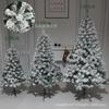 1.2m, 1.5m, 1.8m Flocked Snow Christmas Trees - Encrypted Holiday Decoration.