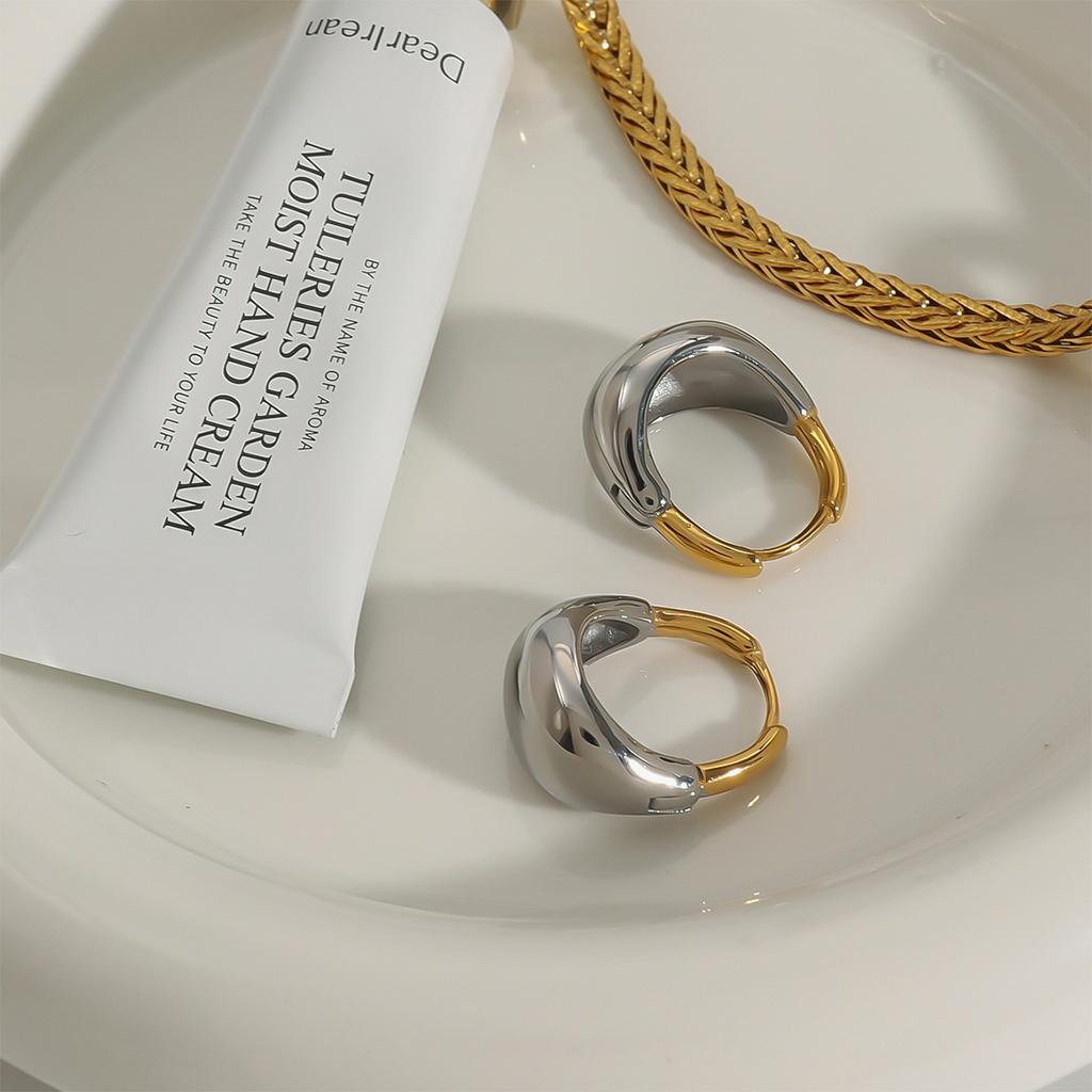 Youthway Высокое Качество Элегантные Роскошные Серьги-капли из Нержавеющей Стали с Гладким Куполом, Модные Водонепроницаемые Женские Украшения, Новинка