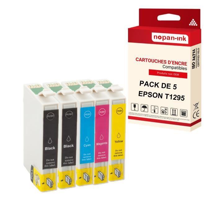 Картриджи для принтера - NOPAN-INK - T1295 XL - Совместимый с Epson - Набор из 5 шт. - Многоцветный
