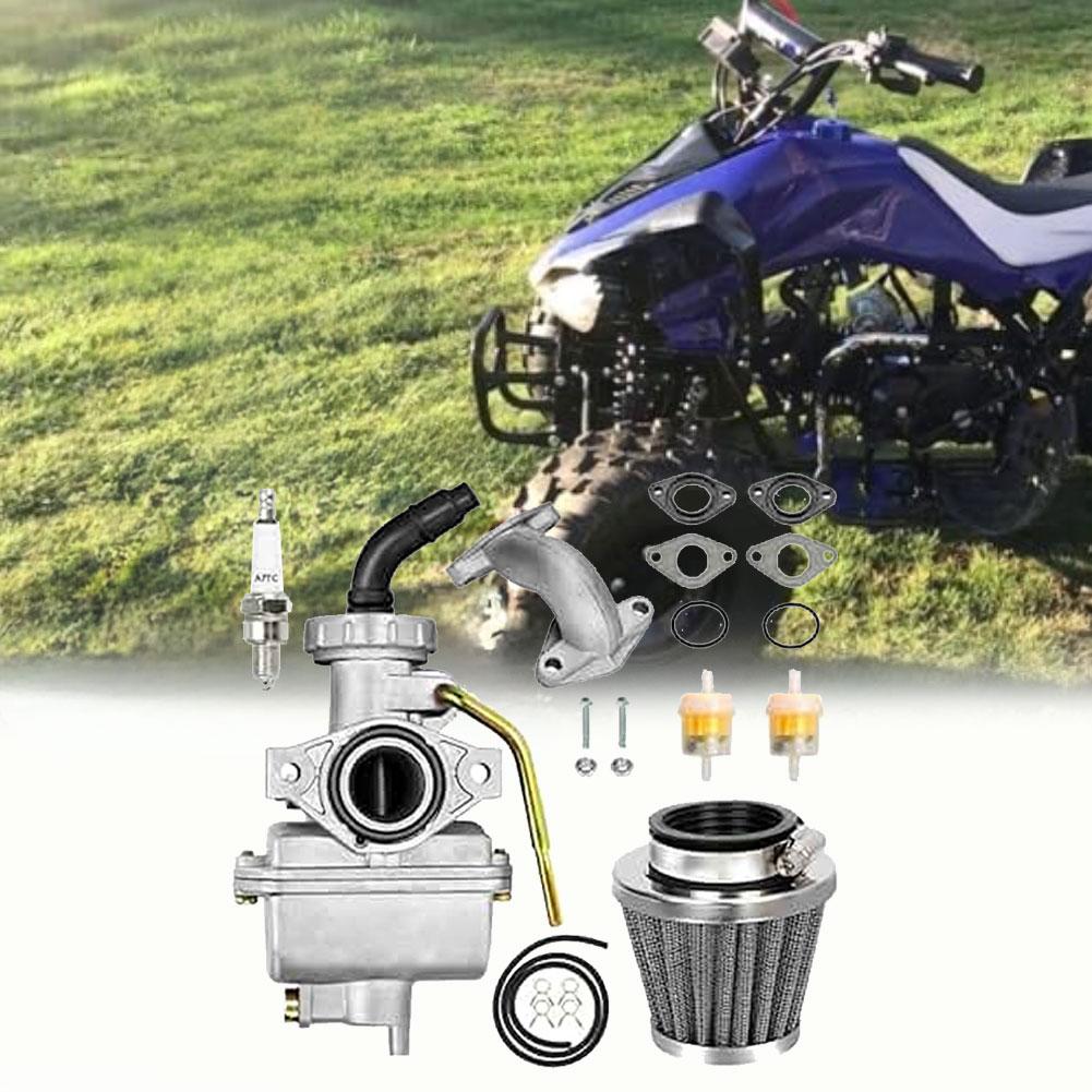 Комплект карбюратора PZ20 для Taotao 125cc 110cc 90cc с топливными шлангами, воздушным фильтром, свечой зажигания и полным комплектом монтажных аксессуаров