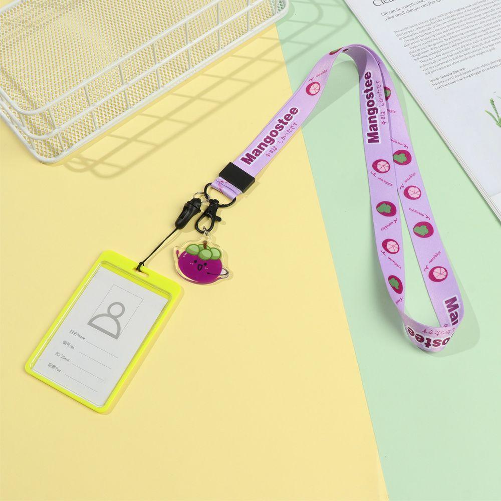 Hang Rope Wrist Strap Cute Fruit Lanyard Lariat Lanyard Keychain Wrist Rope Phone Strap Lanyard