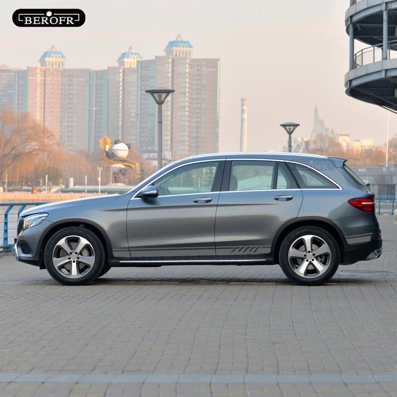 Спортивная гоночная полоса на боковую дверь автомобиля в стиле C63, длинная наклейка для Mercedes Benz GLC Class X253 Coupe C253, аксессуары AMG