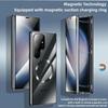 Чехол для Samsung Galaxy S25 Ultra S26 S24 Plus S23 S22 FE, Двустороннее Закаленное Стекло, Магниевый Алюминиевый Сплав, Бампер для Телефона с Беспроводной Зарядкой Magsafe