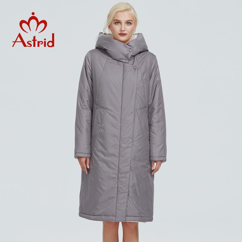 Astrid Тёплое ветрозащитное пальто с капюшоном больших размеров