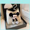 Mickey Mouse Canvas Shoulder Bag With Zipper Closure For Daily Casual Wear