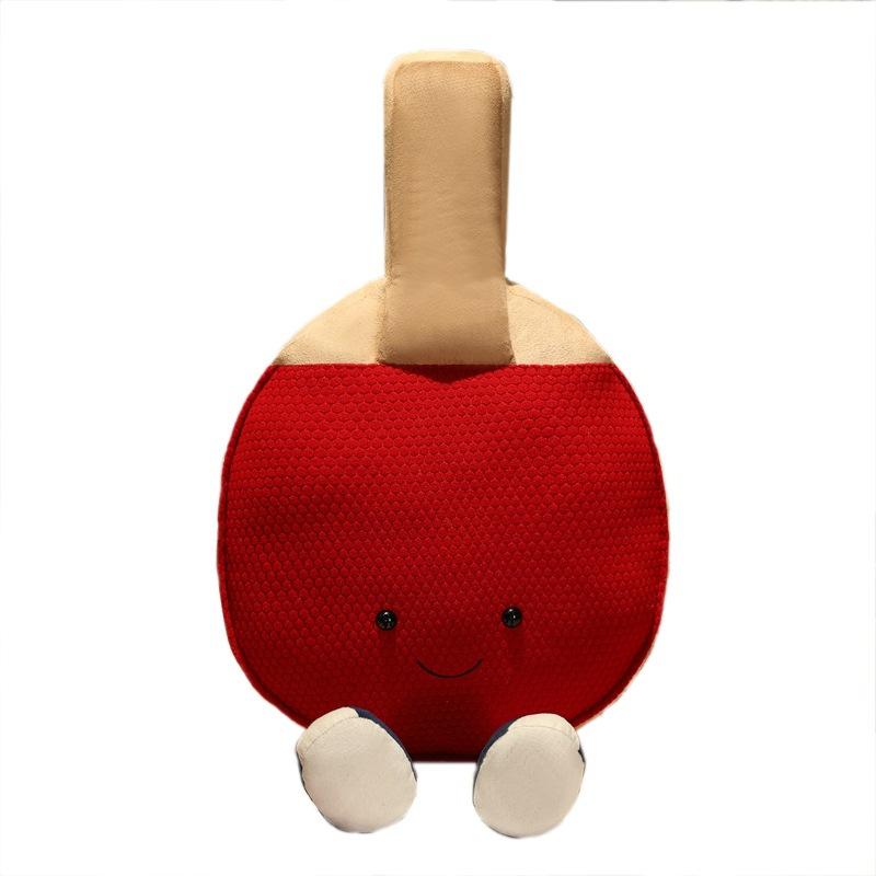 Fun Sports Ball Series Doll Plush Table Tennis Racket Doll Girl Birthday Gift