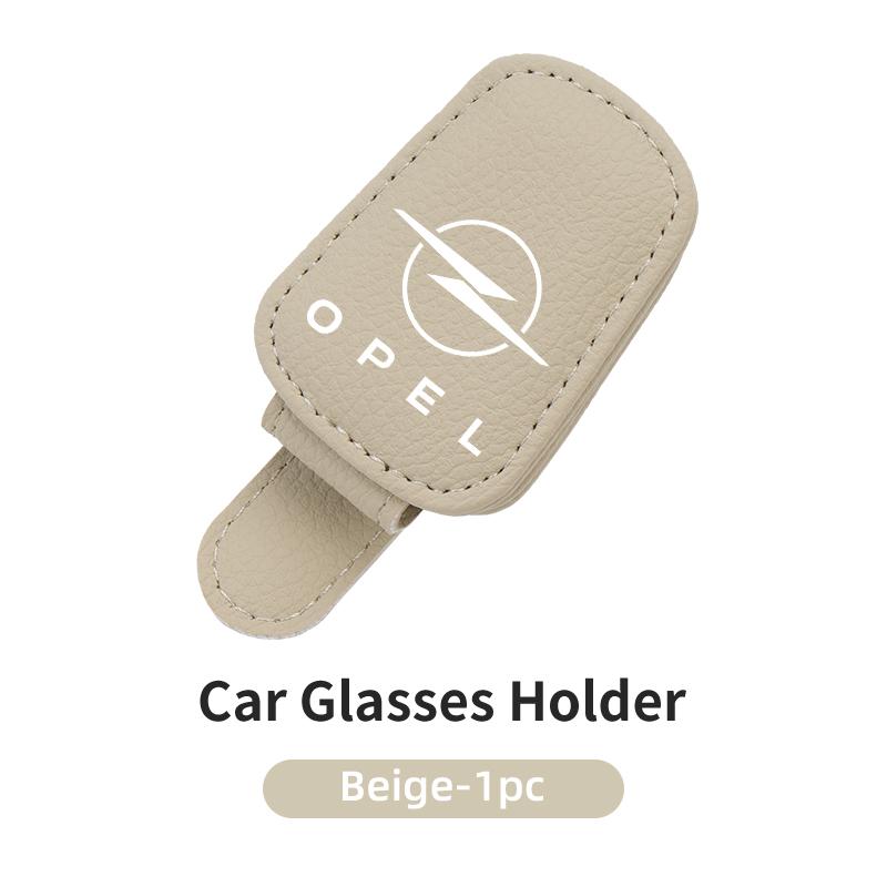 czxkqr1 Car Logo Visor Glasses Holder Sunglasses Clip For Opel Astra Corsa Insignia Vectra Meriva Zafira Mokka Grandland Vivaro Antara A