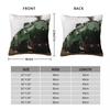 The 3801 Train Square Pillowcase Polyester Linen Velvet Printed Zip Decorative Throw Pillow Case Sofa Cushion Cover 18"